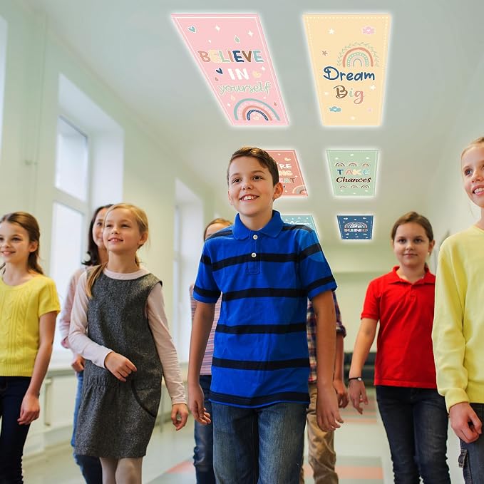 8Pcs Fluorescent Light Covers for Classroom Ceiling Lights, 4 x 2 Feet - Image 6