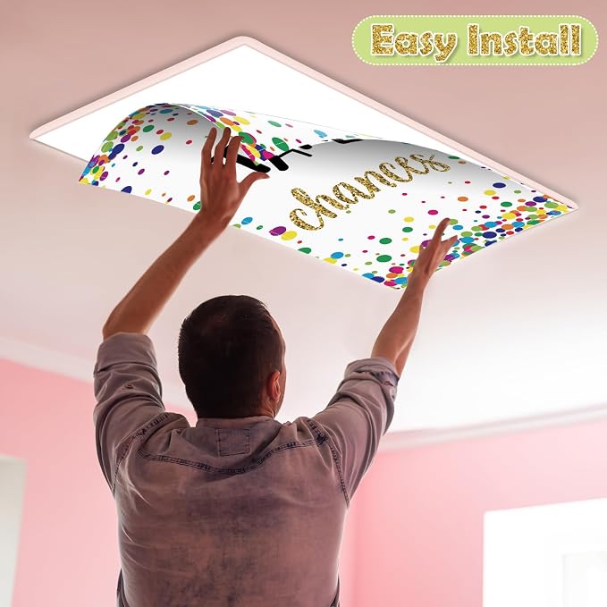 4Pcs Fluorescent Light Covers for Classroom Ceiling Lights, 4 x 2 Feet - Image 4