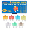 BUSY-CORNER 50 Piece Glow Fuse Standard Blade Automotive Fuse by BUSY-CORNER