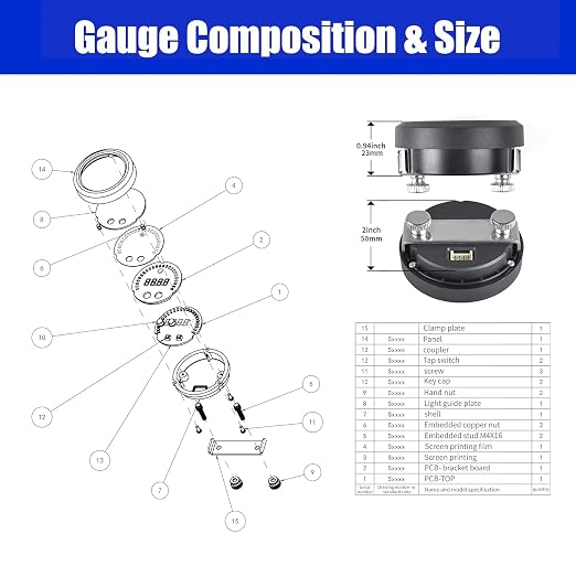 Upgrade Digital Wideband Air/Fuel Ratio AFR Gauge - Image 5