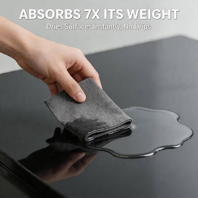 10 Pack Microfiber Cleaning Cloths, Thickened Streak Free & Lint Free Glass - Image 7