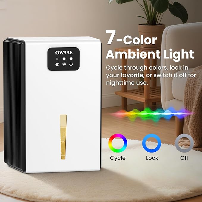 Dehumidifier, 1000 sq.ft Quiet Dehumidifiers - Image 6