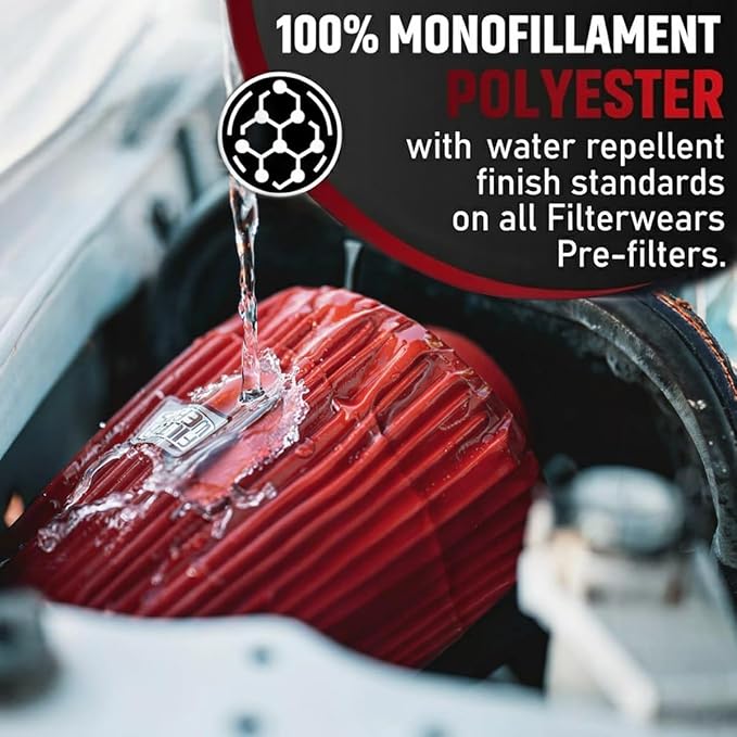 FILTERWEARS F154R Universal Water Repellent Cold Air Intake Pre-Filter - Image 4