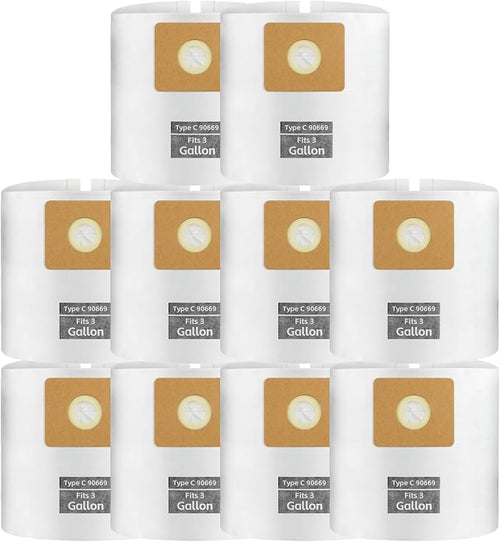 10 PCS Bundle Set 3 Gallon Vac Bags, ALYYDBG Type C 90669 9066900 9066933 by ALYYDBG