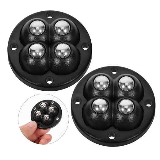 Ipetboom 4pcs Self-Adhesive Furniture Casters 360° Swivel Ball Bearing Wheels - Image 9