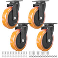 Finnhomy 5 Inch Caster Wheels Set of 4 Heavy Duty Plate Swivel Casters by Finnhomy