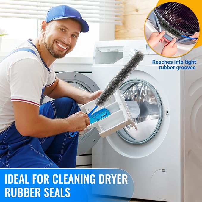 5 Pack Dryer Vent Cleaner Kit, Extra Long Flexible Brushes - Image 3