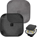 2 PCS Updated Heat Resistant Splatter Screen Compatible by HUTUDANRecommendedForYou