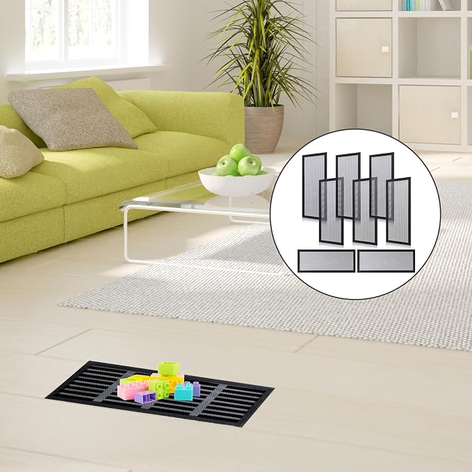 8pcs 12x5.5 Inch Magnetic Vent Covers, Strong Magnetic Mesh Vent Filters - Image 6