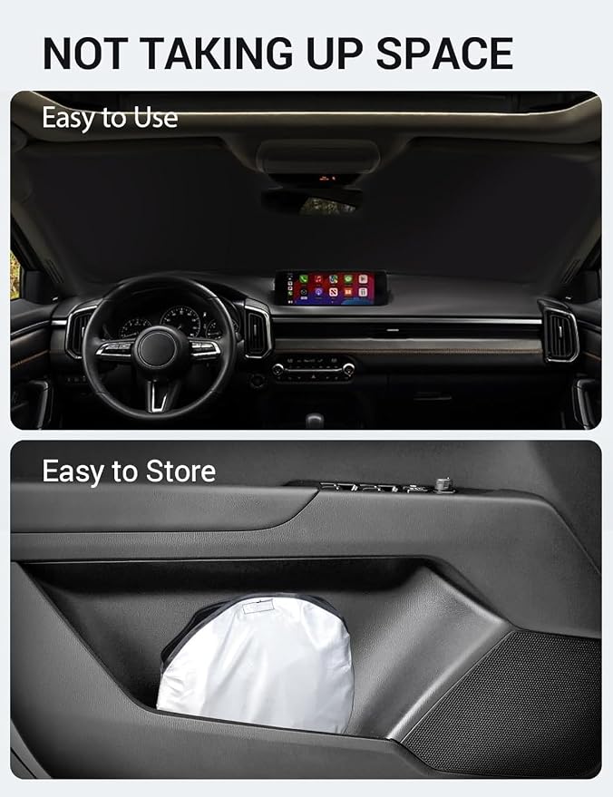 Proadsy Windshield Sun Shade for Mazda CX-50 2023 2024 2025 2026 Custom Fit - Image 9