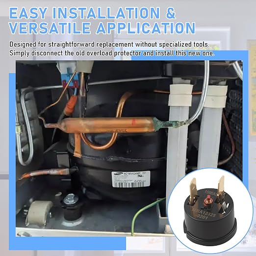1 Pack MRA12325-9201 Refrigerator Compressor Overload Protector | Compatible - Image 7