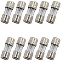 SIXQJZML 10 Pack F5AL Fast-Blow Mini Fuse 5A Max 5 amp 125V Glass Fuses 0.14 x by SIXQJZML
