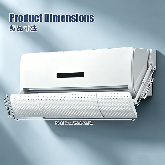 Window Air Conditioner Deflector Adjustable, Universal Window Air Conditioner - Image 2
