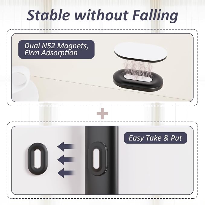 Magnetic Remote Control Holder Wall Mount Self-Adhesive, 6 Pack Upgraded - Image 5