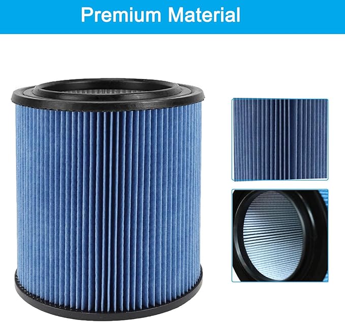 MZY LLC 17907 Cartridge Filter for Craftsman Shop Vac 5 to 20 Gallon, 3-Layer - Image 4