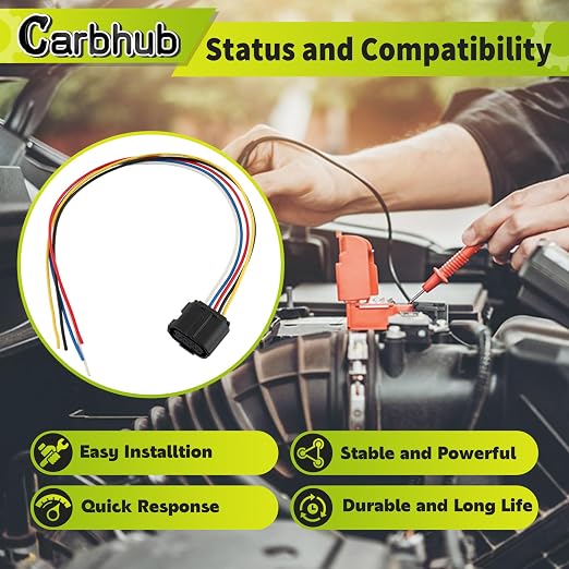 Carbhub Air Flow Sensor Meter MAF Harness Connector Plug Fit - Image 5