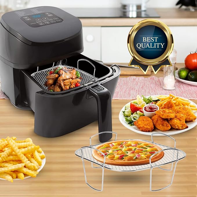 Air Fryer Basket for Nuwave Oven, Steel Grill Basket, Non-stick Mesh Basket Set - Image 9