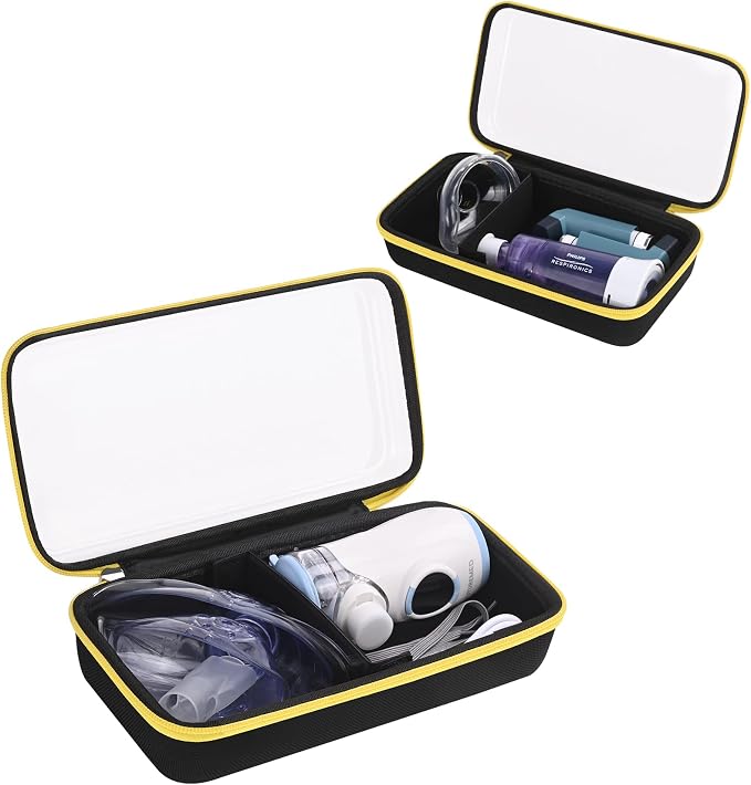 Asthma Inhaler Case Portable Nebulizer and Spacer Storage by PORTABLESTORAGECASE