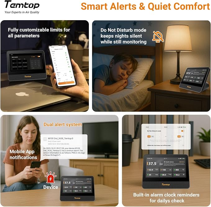 Temtop M100 2nd Air Quality Monitor Kit - Image 6