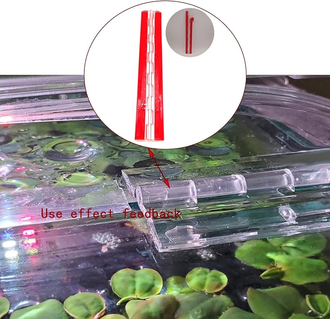 Acryl-Hinge 300mm Transparent Plastic Piano Hinges, Self-Adhesive, - Image 5