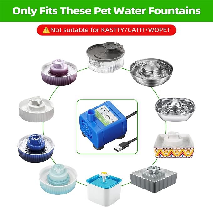 Cat Water Fountain Pump, IP68 DR-DC 160 Submersible Water Pump - Image 2