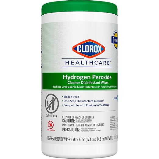 Clorox Healthcare Hydrogen Peroxide Disinfecting Wipes, Antibacterial Cleaner - Image 7