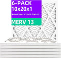 10x20x1 MERV 13 Pleated Air Filter MPR 1900 & FPR 10, Furnace Air Filters by Qingzhug