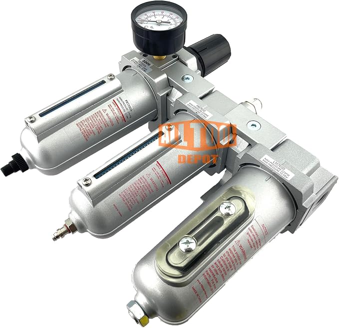 3 STAGE, HEAVY DUTY INDUSTRIAL GRADE FILTER REGULATOR COALESCING DESICCANT - Image 4