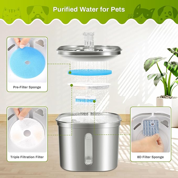 5 Set Cat Water Fountain Filter Replacement - Image 3