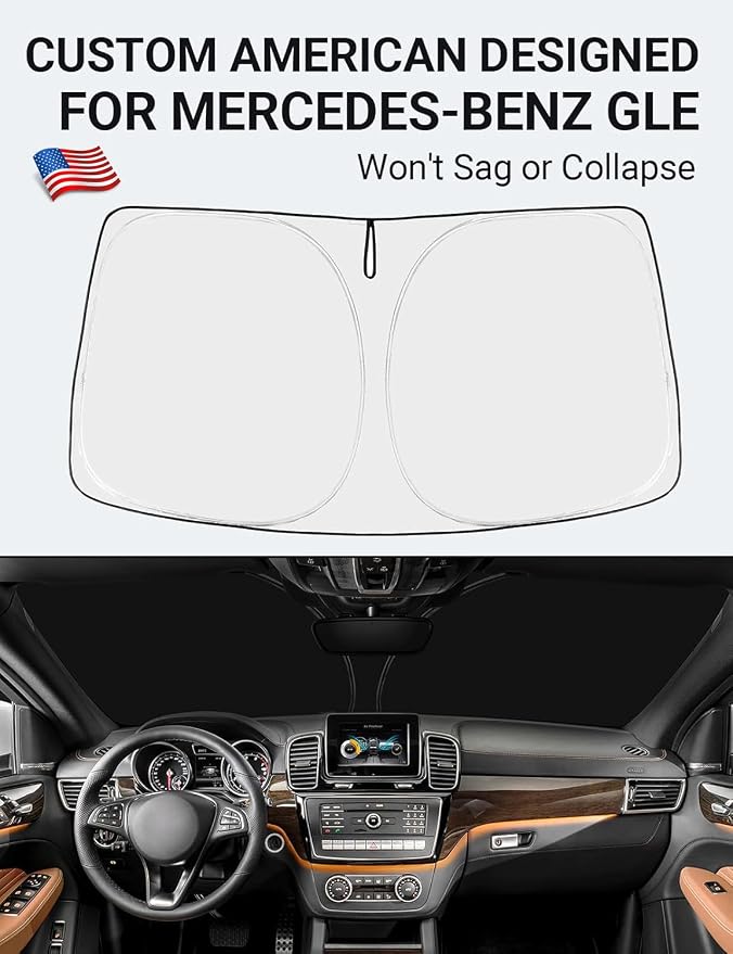 Proadsy 2026 Upgrade Front Windshield Sunshade Foldable Sun Shade Sun Visor - Image 2
