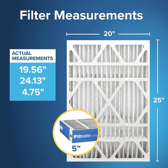 Filtrete 20x25x5 AC Furnace Air Filter, MERV 13, MPR 1900, Premium Allergen - Image 2