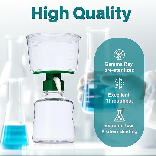500ml Vacuum Filtration System, Disposable Sterile Vacuum Filter Units - Image 4