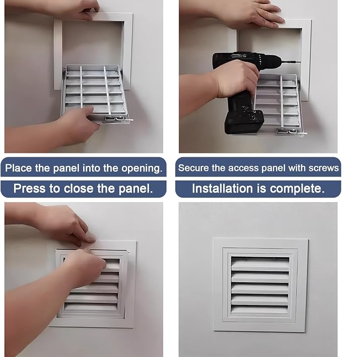 Outside Mounted Gable attic Vent Covers, air Return Vent Cover - Image 3
