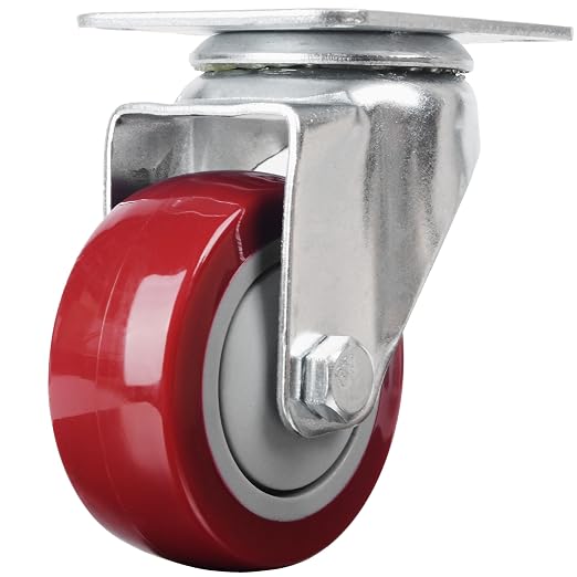 Finnhomy 3 Inch Swivel Casters Wheels Set of 4 Heavy Duty Plate Casters Premium - Image 6