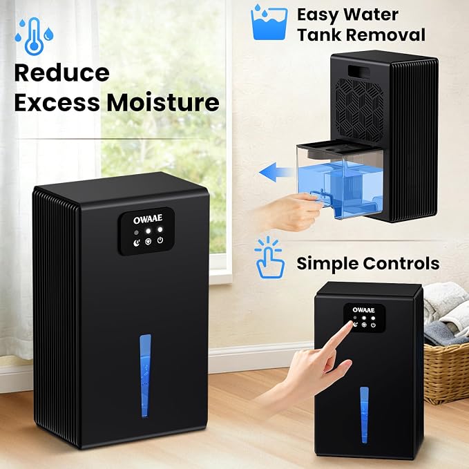 Dehumidifier, 1000 sq.ft Quiet Dehumidifiers - Image 8