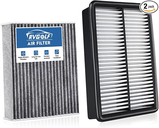 Engine+Cabin Air Filters Fit for 2016-2018 Kia Sorento L4 2.0L, 2016-2020 by RVgolf