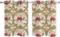 2 Panel Kitchen Cafe Curtains, Camels Palm Trees Sunlight Filtering Nature Air by Hokiten