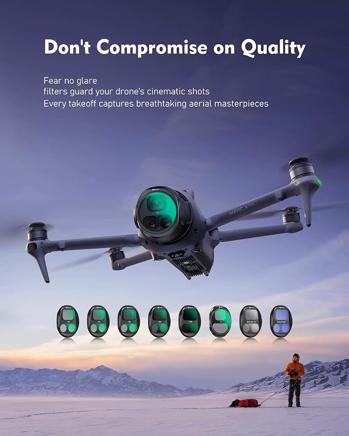 Black Mist 1/4 Filter for DJI Mavic 4 Pro, Cinematic Diffusion Filter Softens - Image 6