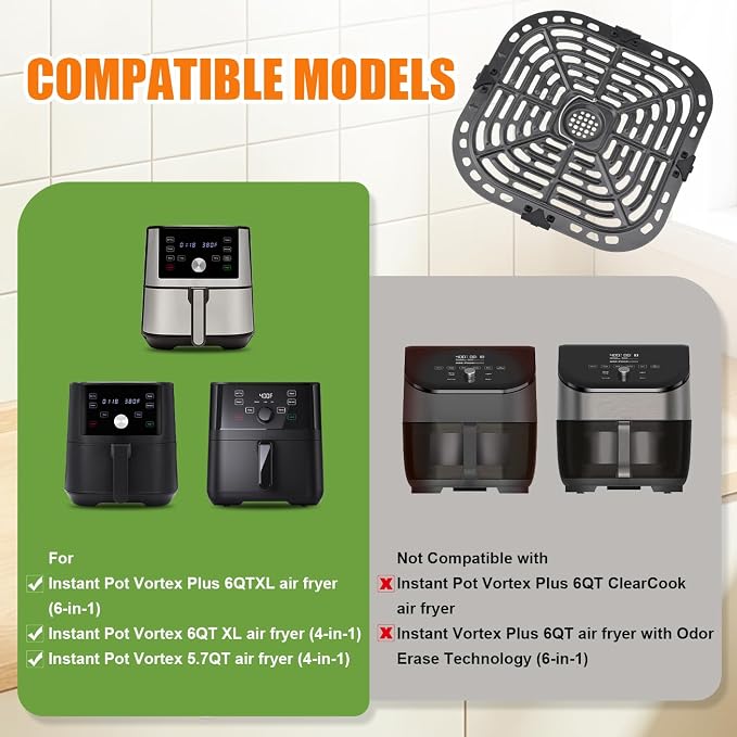 Air Fryer Replacement Tray for Instant Pot Vortex 6 in 1 6 QT Gourmia GAF685 - Image 3