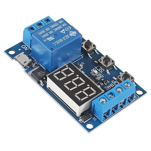 2pcs DC 6-30V Timer Relay Programmable Time Delay Relay Module Cycle Timer - Image 6