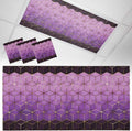 2x4 ft Fluorescent Light Cover for Ceiling Modern Gradient Purple Geometric by Unknown