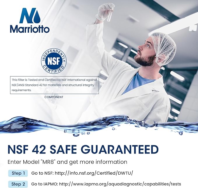 MARRIOTTO Smart Water Filters for Refrigerators NSF 42 Certified Cartridges - Image 3