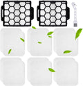 Replacement Filters for Shark UV850 UV900 Vacuum, 2 HEPA + 6 Foam & Felt Filters by Estelife