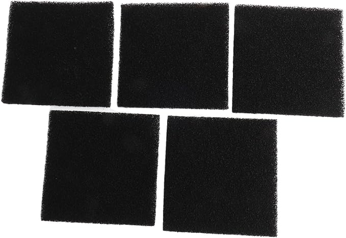 5 Pack Carbon Filter Sponge 13x13x1cm Black High Density Air Purification Pad - Image 5