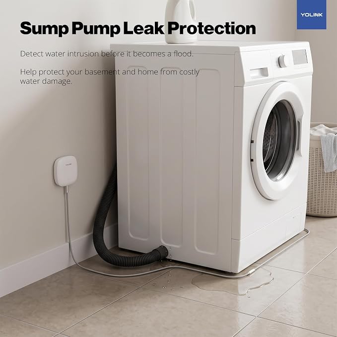 YoLink Water Leak Sensor 2, 1/4 Mile World's Longest Range Smart Home Water - Image 5