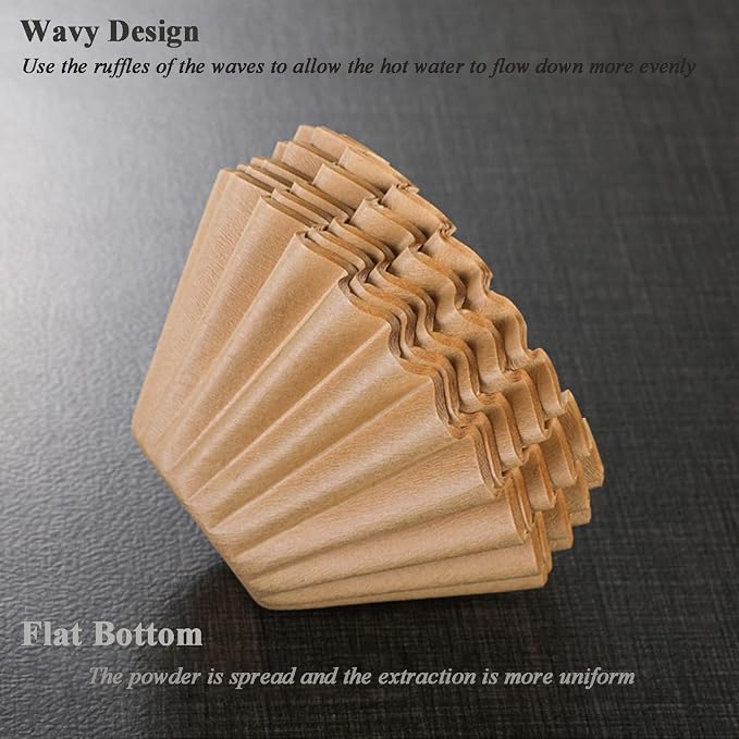 2-5 Cup Coffee Filters, Thicken Natural Coffee Filter Basket - Image 4