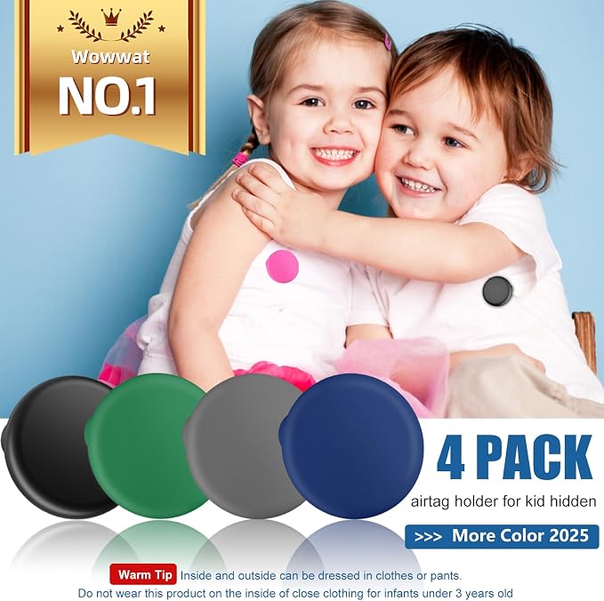 for AirTag Holder 8 Pack for Kids Hidden, Hidden Discreet Toddler Tracker - Image 5