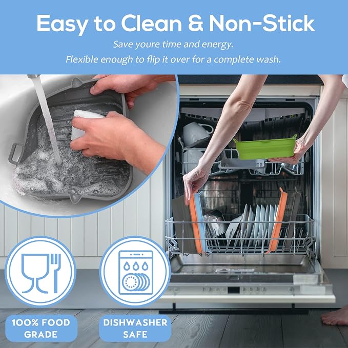 Silicone Air Fryer Liners Square - Image 4