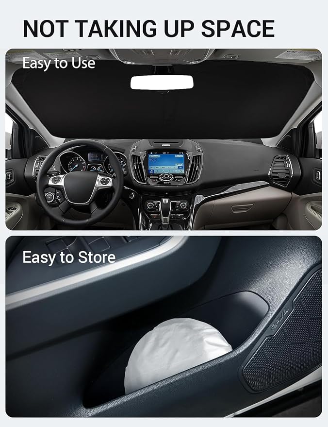 Proadsy 2026 Upgrade Windshield Sun Shade Custom Fit 2013-2019 Escape Foldable - Image 9