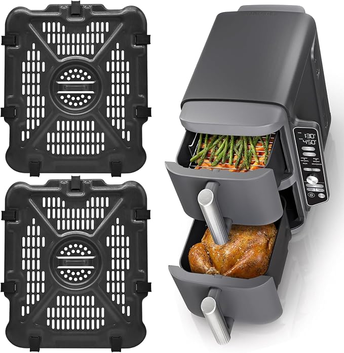 Air Fryer Replacement Parts for Ninja SL401 SL451 Double Stack XL 2-Basket Air by GWYXC
